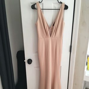 Lulu’s Adelina Blush Sleeveless Mermaid Dress